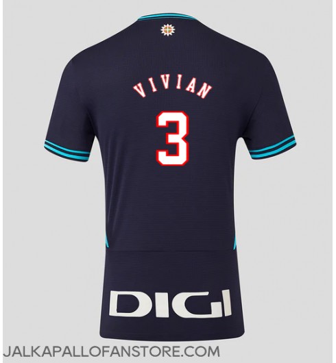 Athletic Bilbao Dani Vivian #3 Vieraspaita 2025-26 Lyhythihainen Athletic Bilbao Dani Vivian #3 Vieraspaita 2025-26 Lyhythihainen